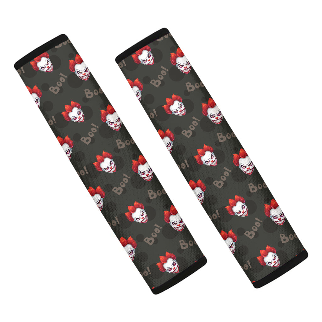 Evil Scary Clown Pattern Print Car Seat Belt Covers