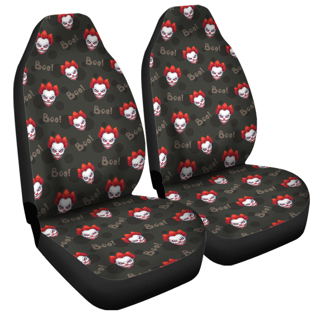 Evil Scary Clown Pattern Print Universal Fit Car Seat Covers