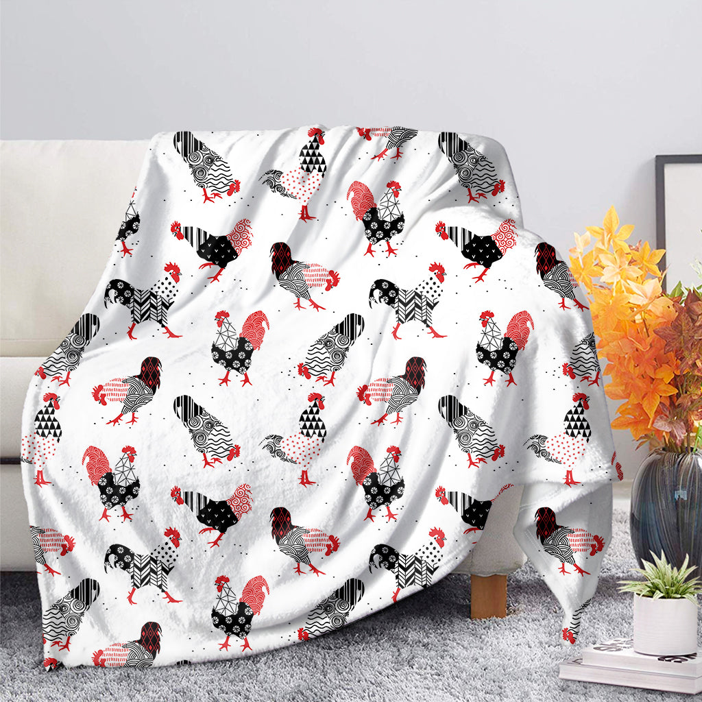 Exotic Chicken Pattern Print Blanket