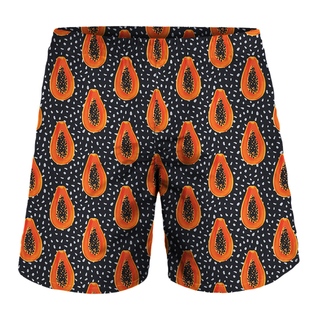 Exotic Papaya Pattern Print Men's Shorts