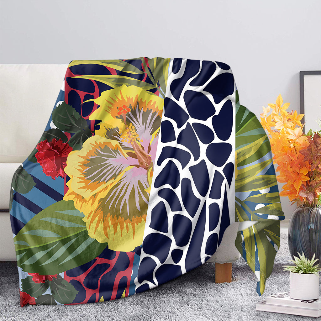 Exotic Patchwork Pattern Print Blanket