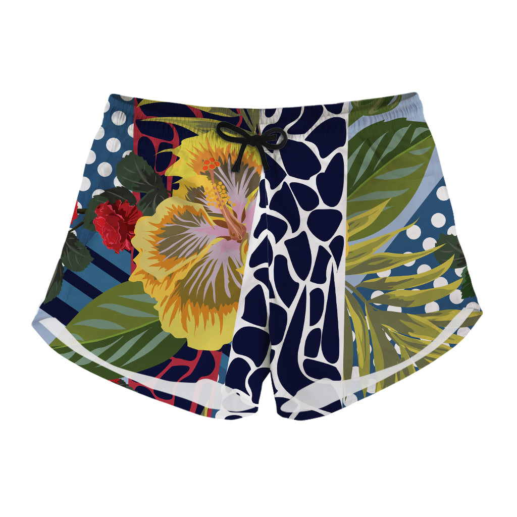 Exotic Patchwork Pattern Print Women's Shorts