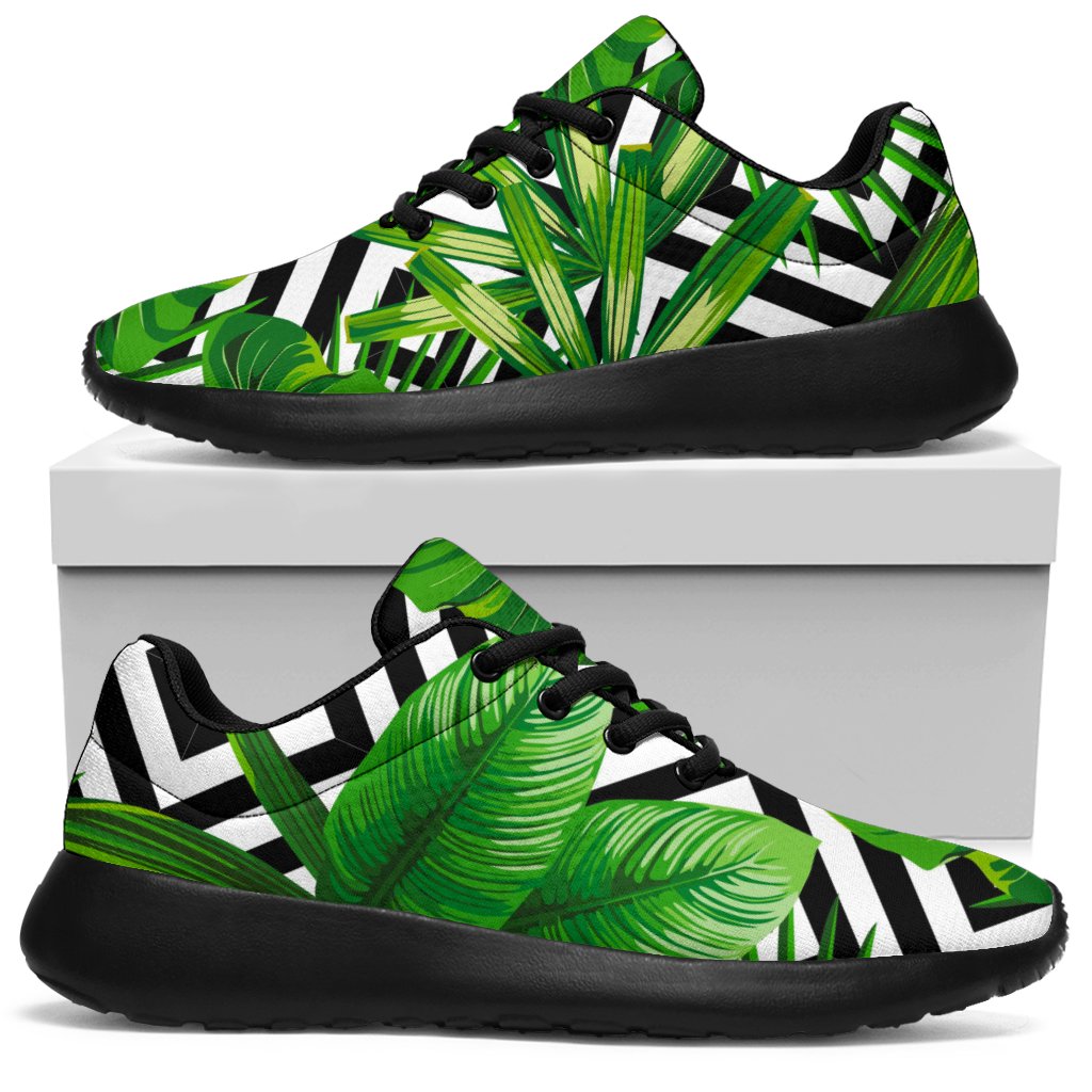 Exotic Tropical Leaves Pattern Print Sport Sneakers