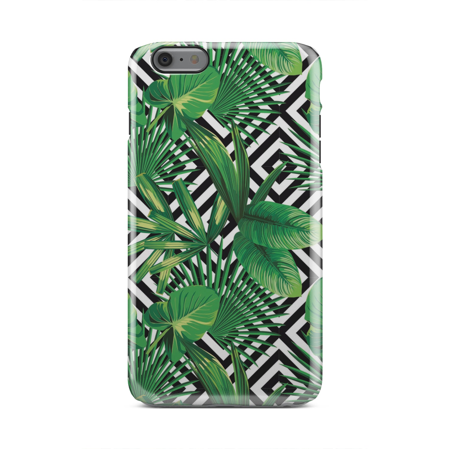 Exotic Tropical Leaves Pattern Print Tough Phone Case