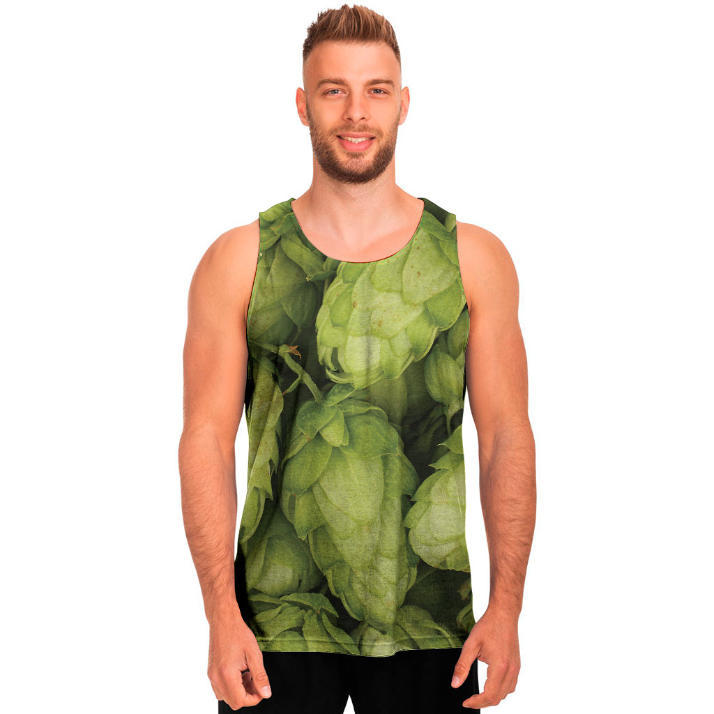 Fresh Hop Cone Print Men's Tank Top