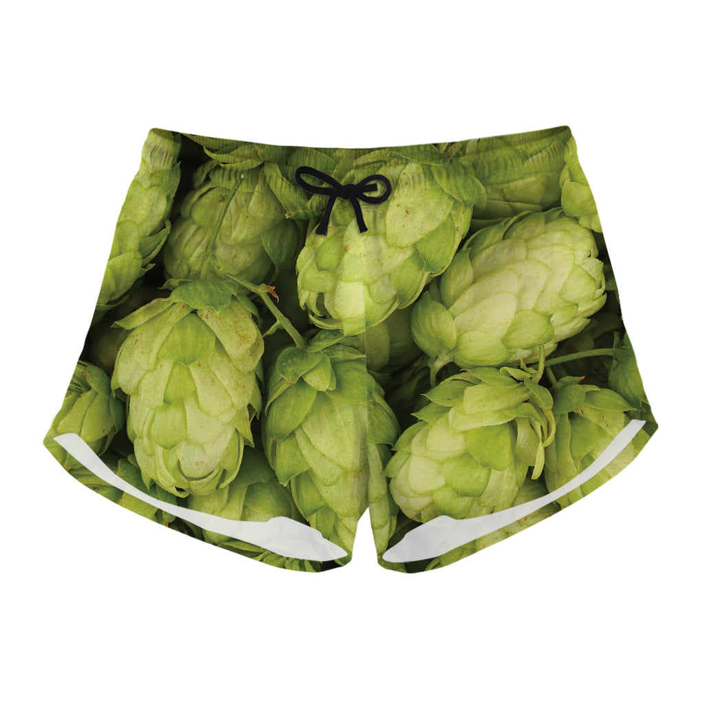 Fresh Hop Cone Print Women's Shorts