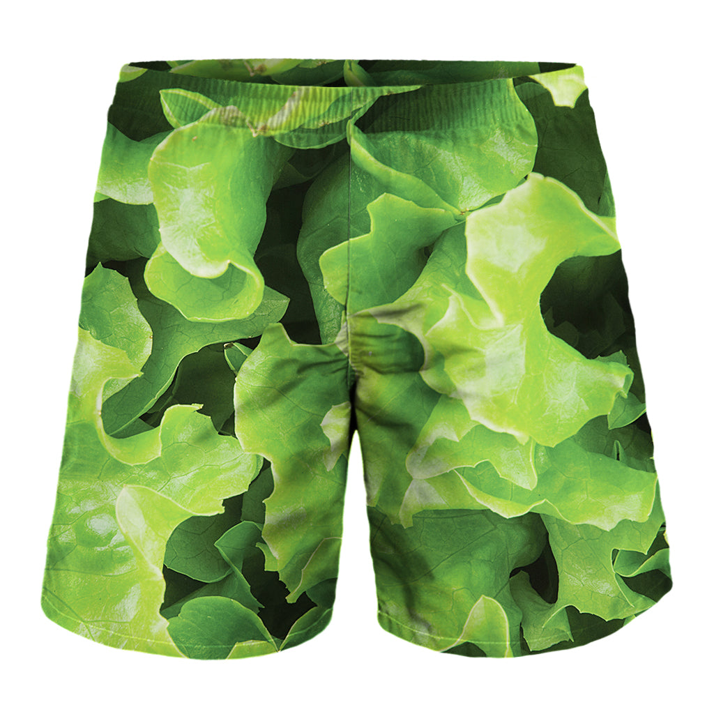 Fresh Lettuce Leaves Print Men's Shorts