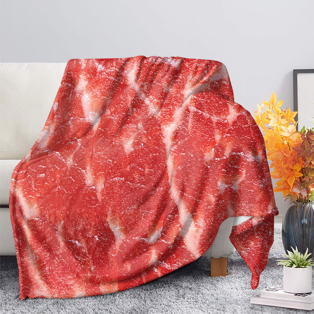 Fresh Meat Print Blanket