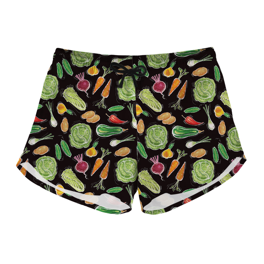 Fresh Vegetable Pattern Print Women's Shorts