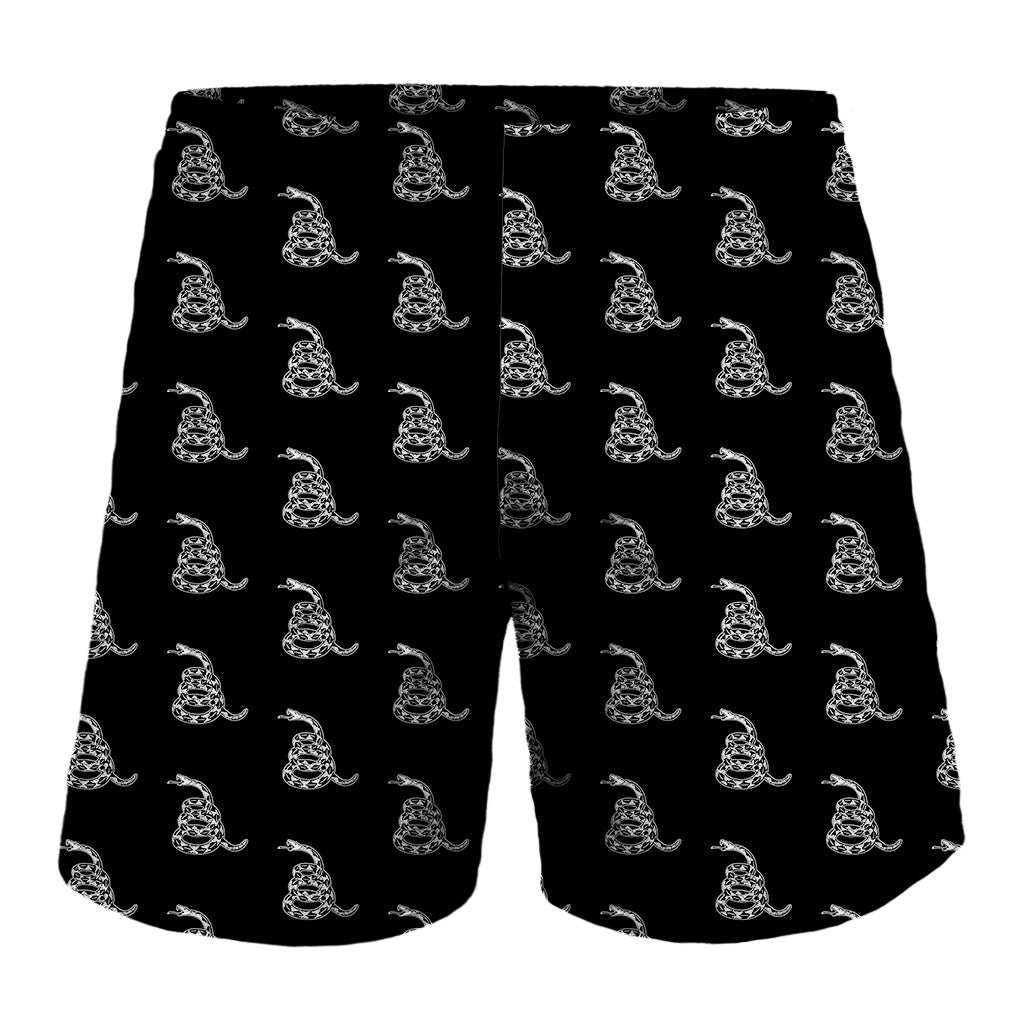 Gadsden Flag Pattern Print Men's Shorts