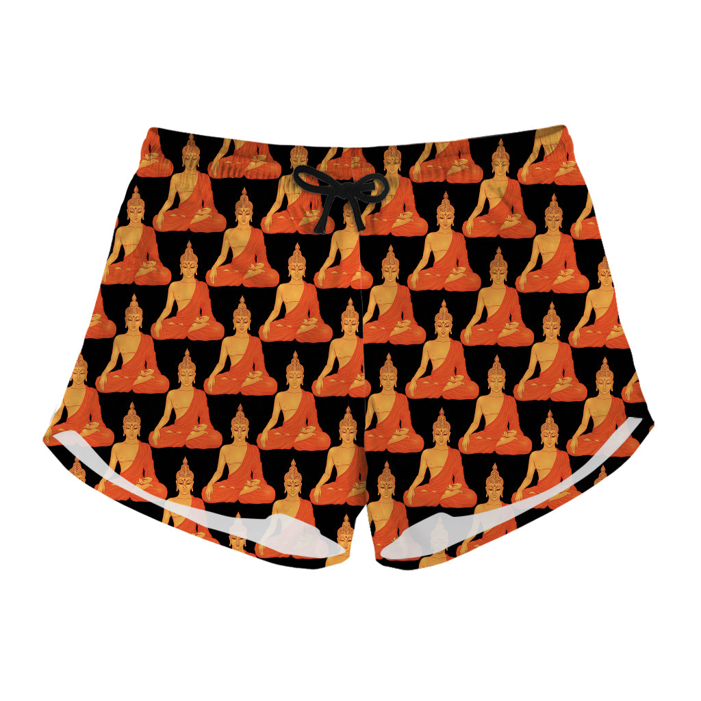 Gautama Buddha Pattern Print Women's Shorts