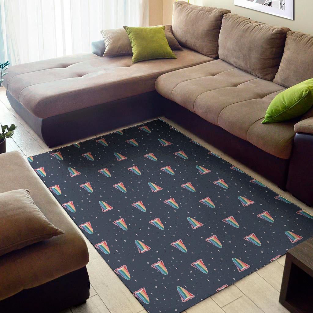 Gay Pride Tongue Pattern Print Area Rug