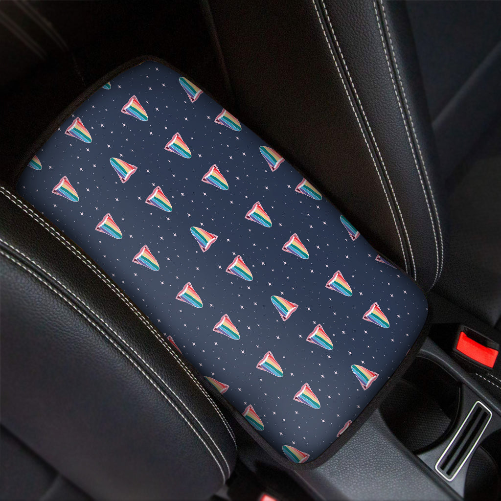Gay Pride Tongue Pattern Print Car Center Console Cover
