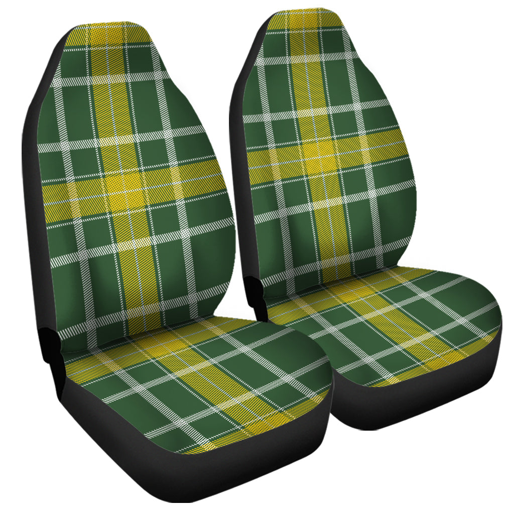 Green And Yellow Stewart Tartan Print Universal Fit Car Seat Covers