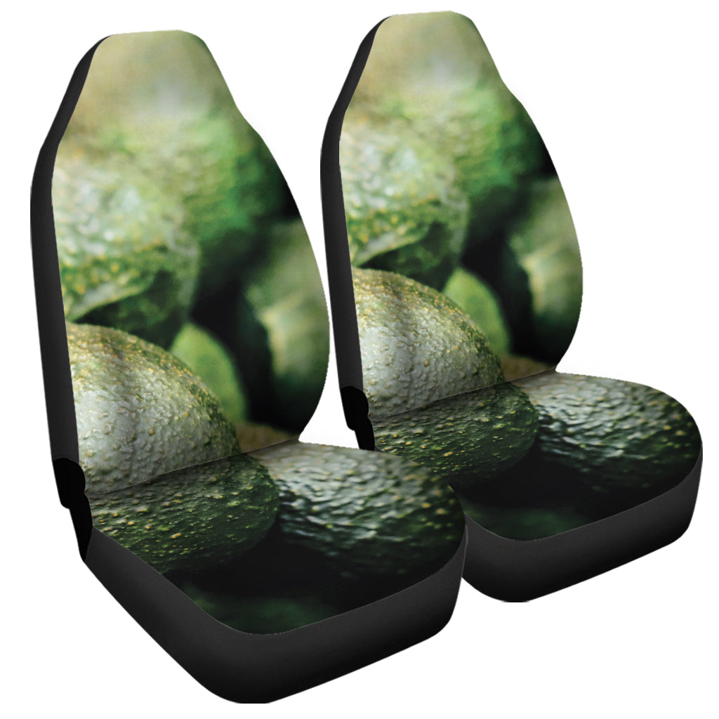 Green Avocado Print Universal Fit Car Seat Covers