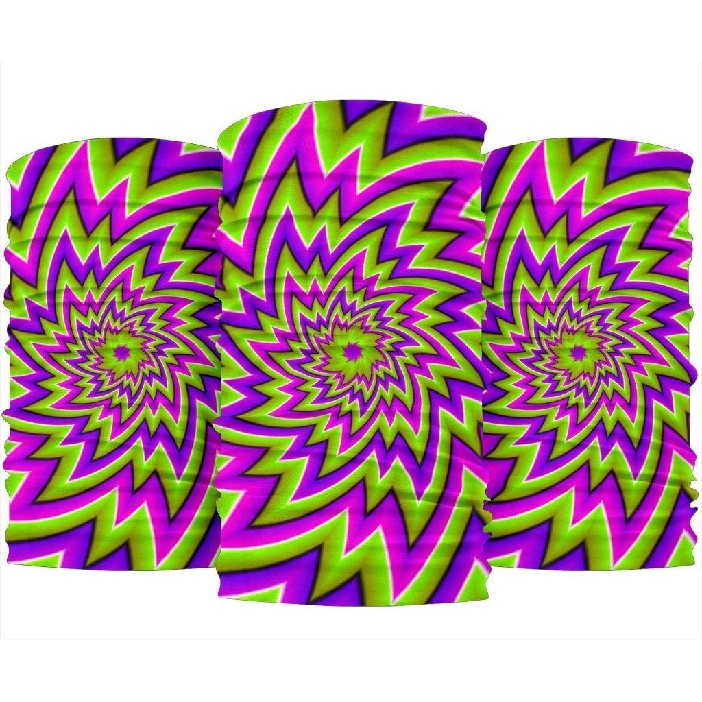 Green Big Bang Moving Optical Illusion 3-Pack Bandanas