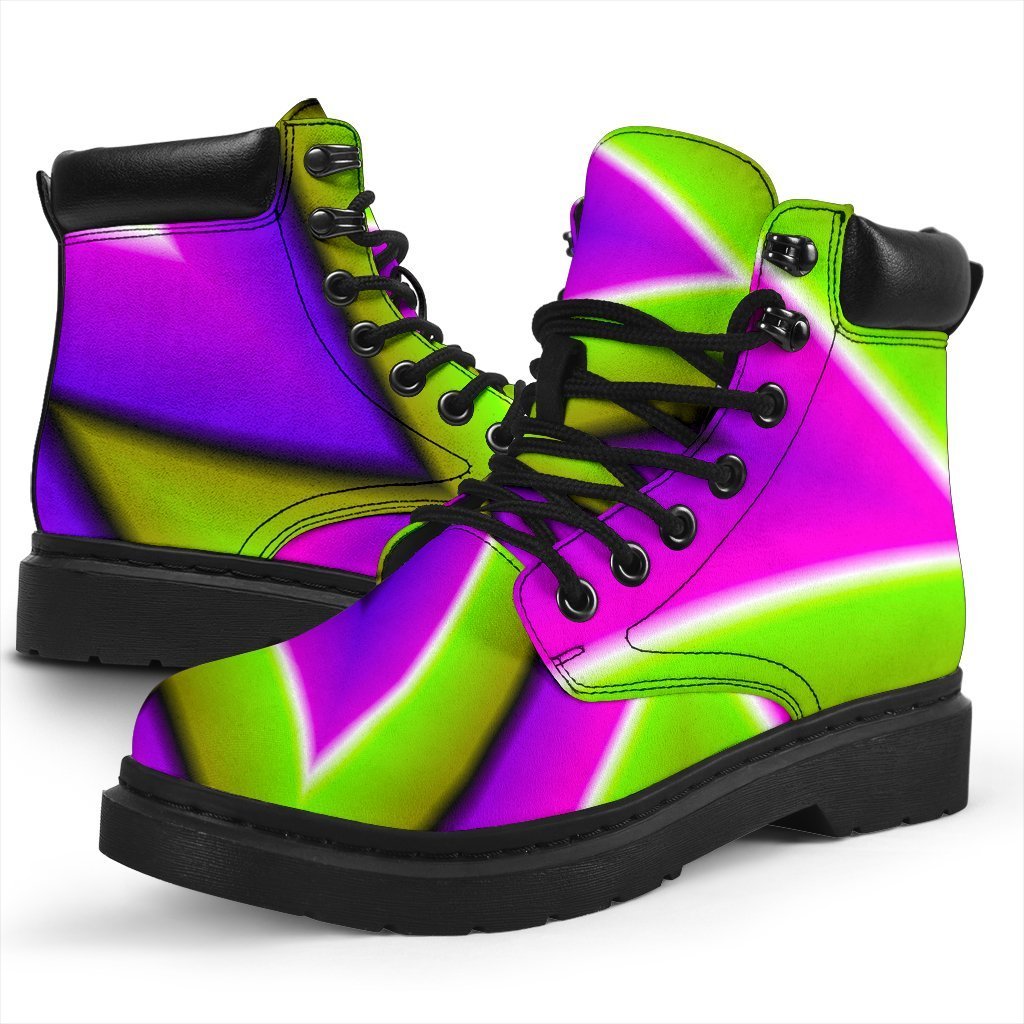 Green Big Bang Moving Optical Illusion Classic Boots