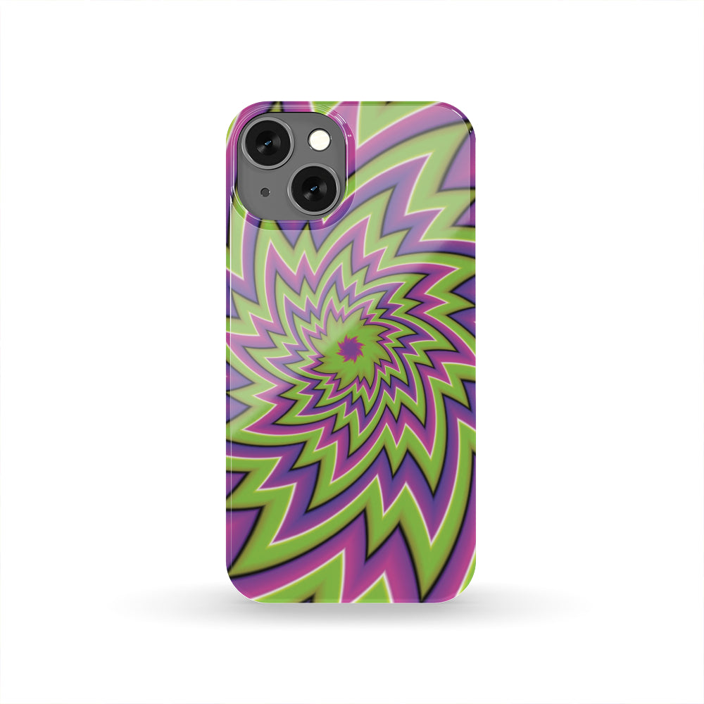 Green Big Bang Moving Optical Illusion Phone Case