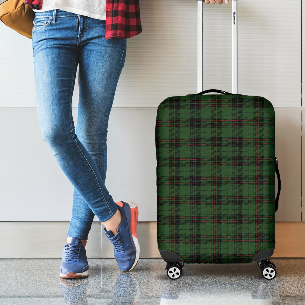 Green Black And Red Tartan Pattern Print Luggage Cover