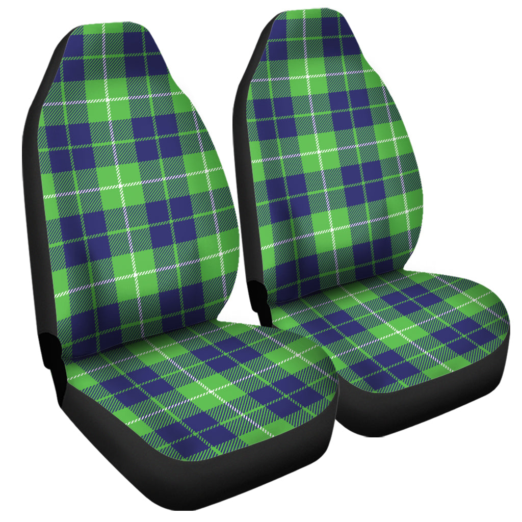 Green Blue And White Tartan Print Universal Fit Car Seat Covers