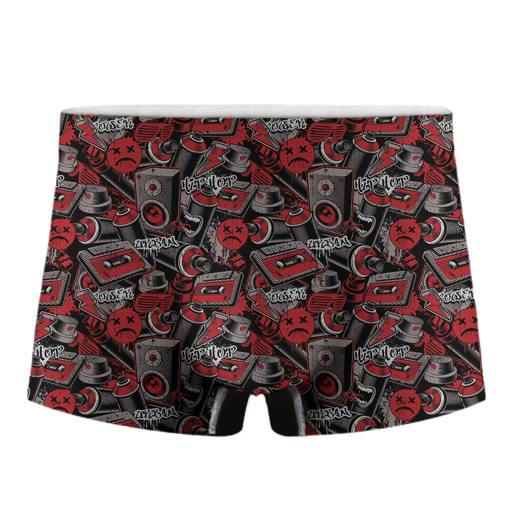 Grunge Graffiti Pattern Print Men's Boxer Briefs