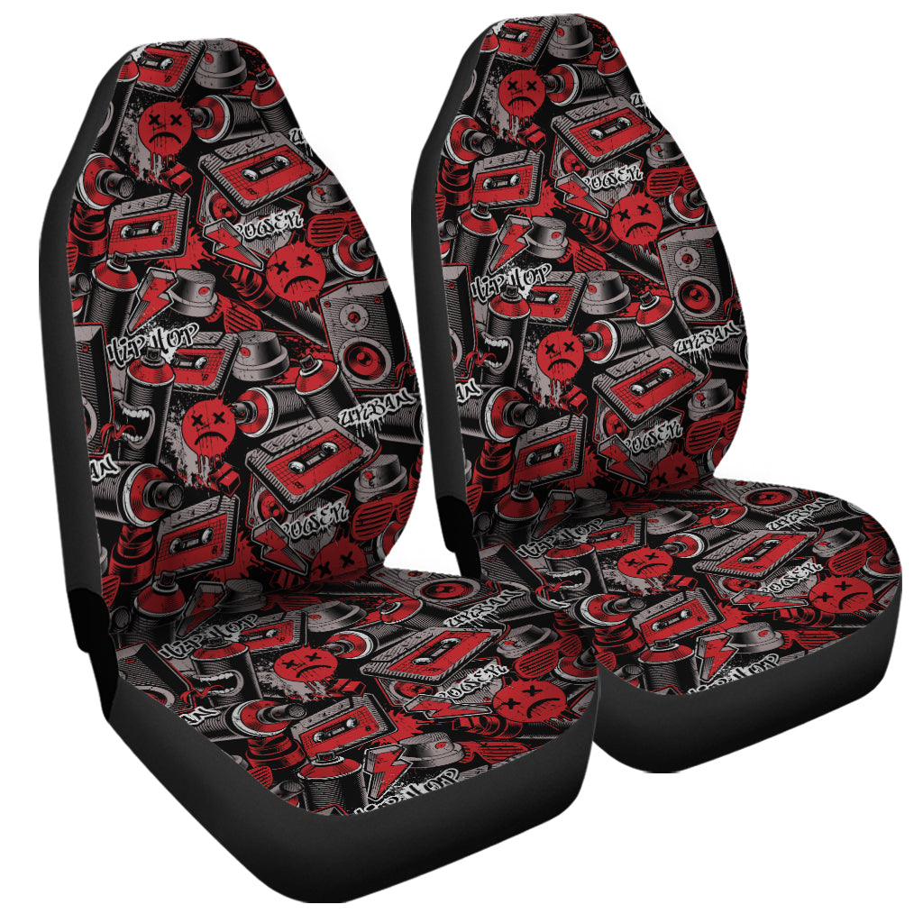 Grunge Graffiti Pattern Print Universal Fit Car Seat Covers