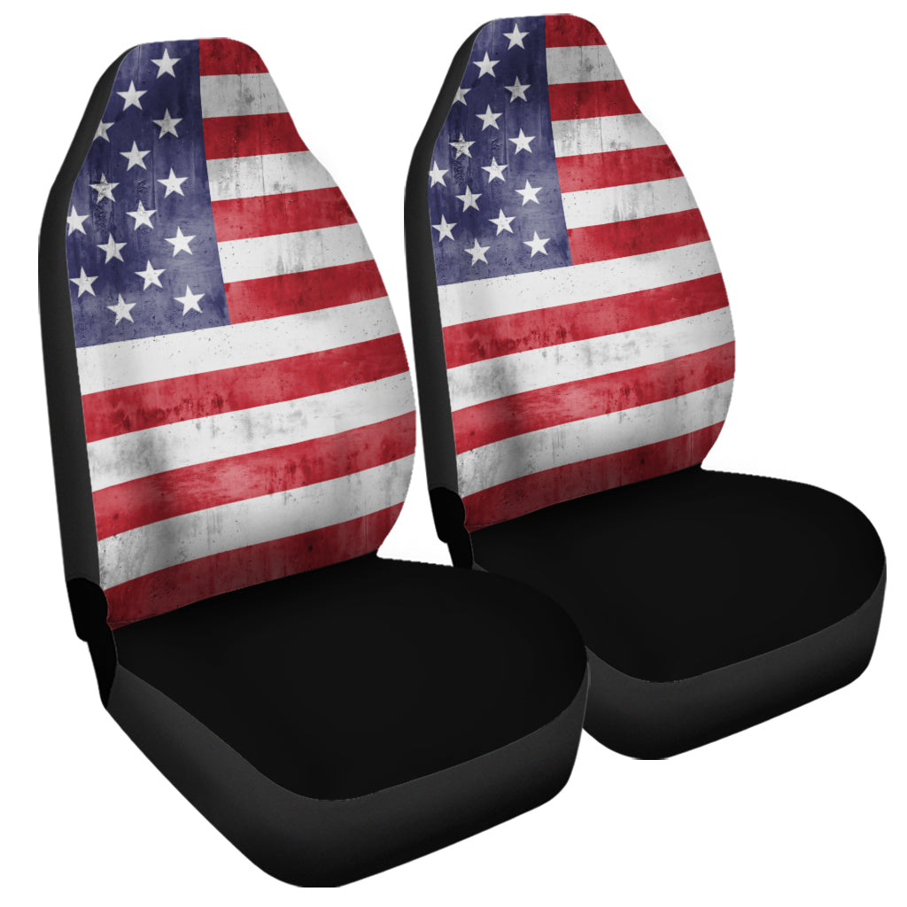 Grunge USA Flag Print Universal Fit Car Seat Covers