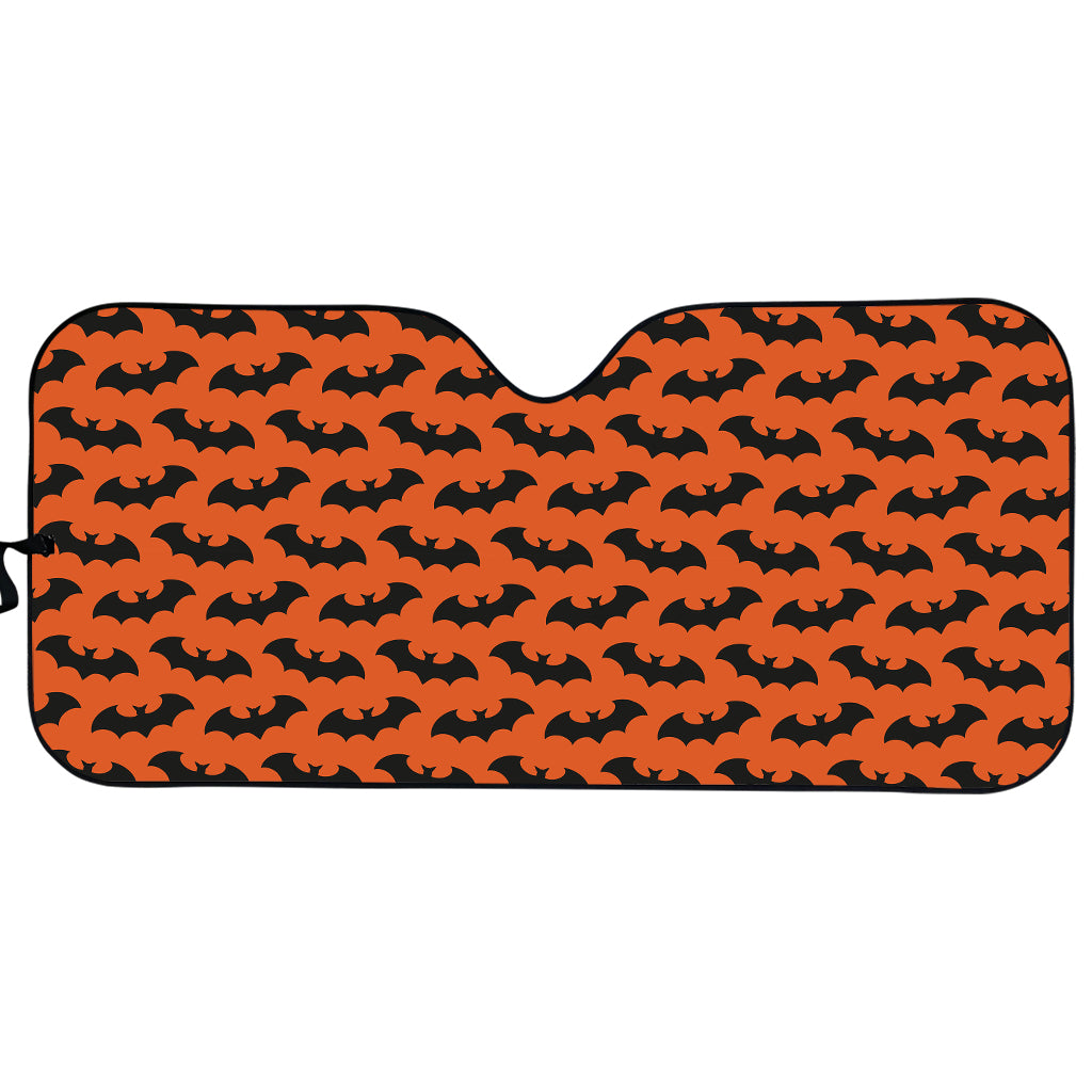 Halloween Bat Pattern Print Car Sun Shade