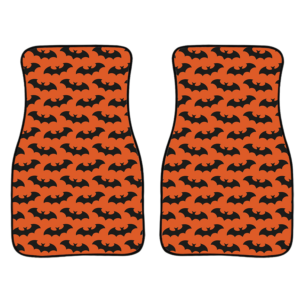 Halloween Bat Pattern Print Front Car Floor Mats