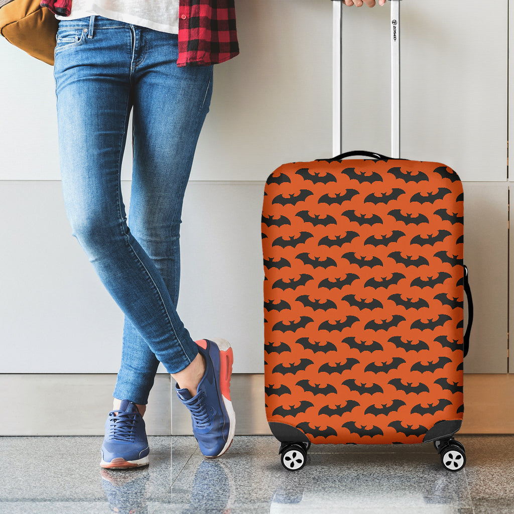 Halloween Bat Pattern Print Luggage Cover