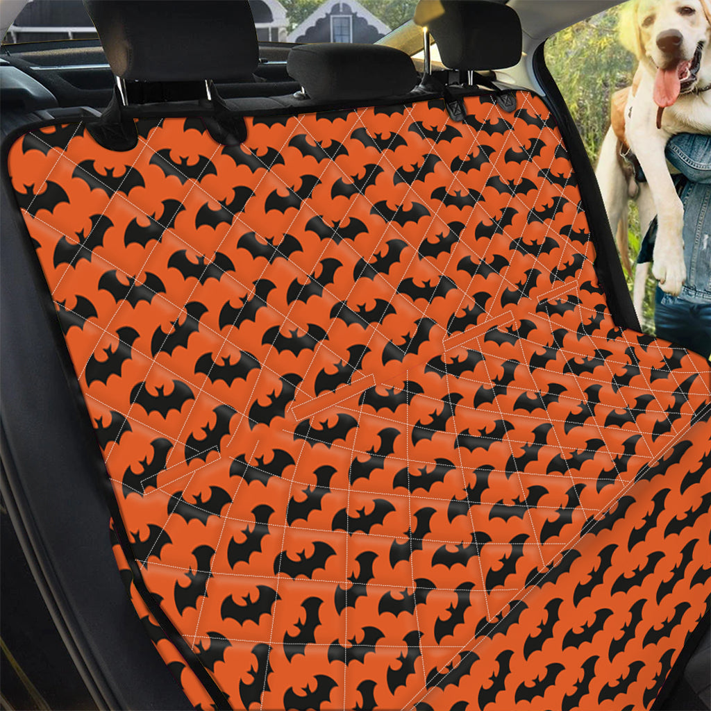 Halloween Bat Pattern Print Pet Car Back Seat Cover