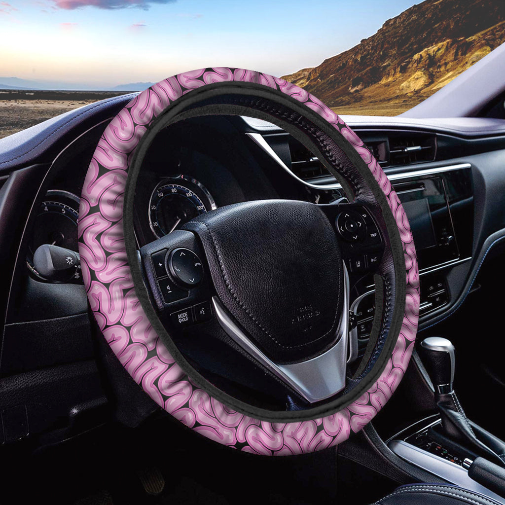 Halloween Brain Print Car Steering Wheel Cover