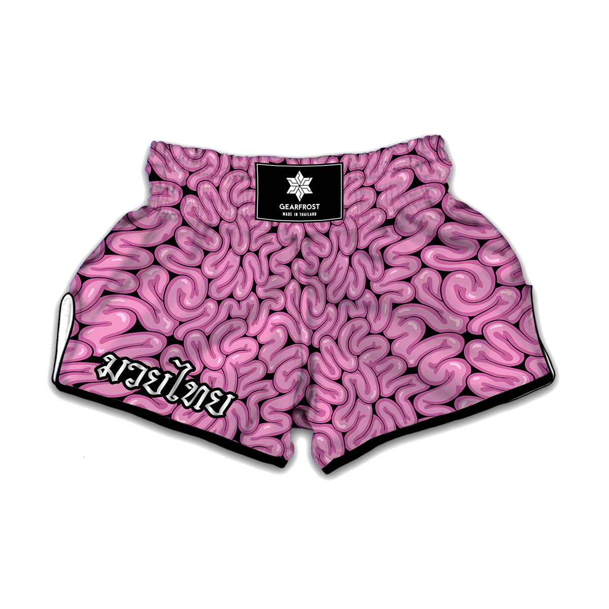 Halloween Brain Print Muay Thai Boxing Shorts