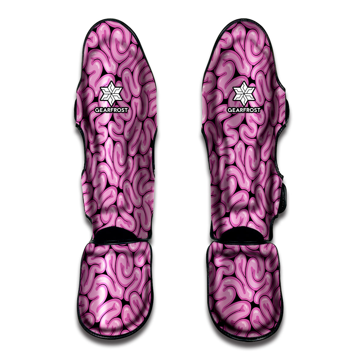 Halloween Brain Print Muay Thai Shin Guards