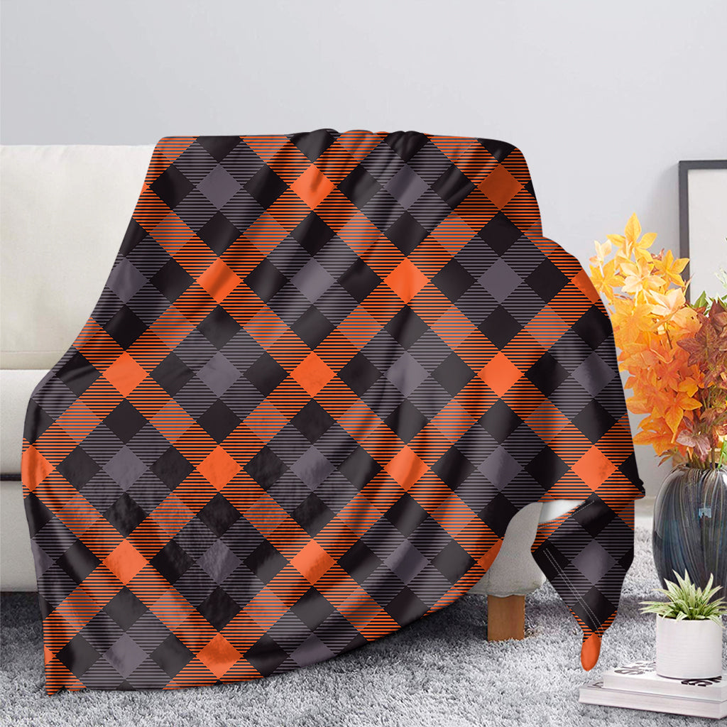 Halloween Buffalo Check Pattern Print Blanket