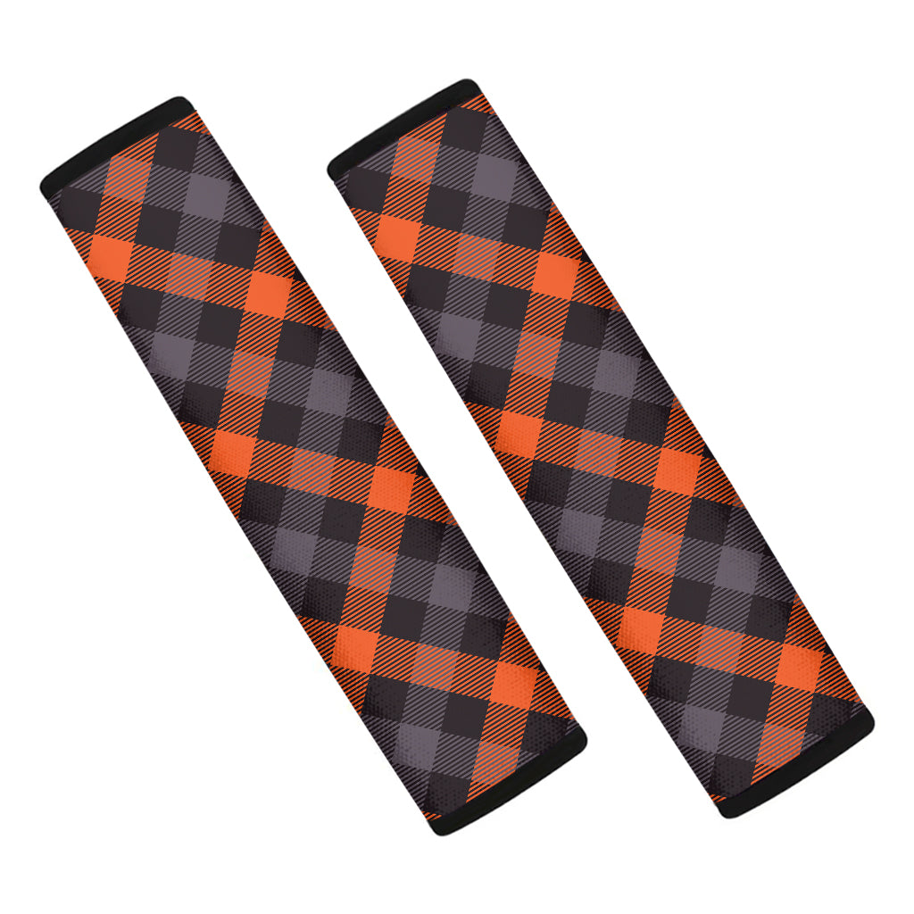 Halloween Buffalo Check Pattern Print Car Seat Belt Covers