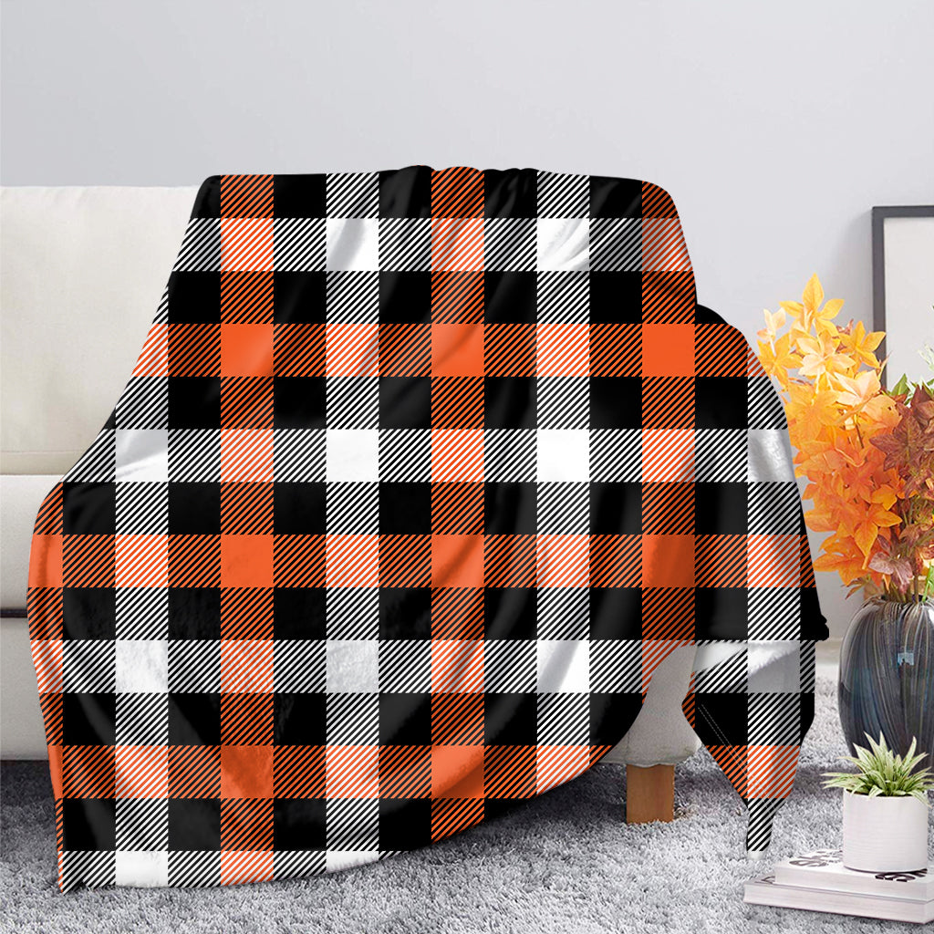 Halloween Buffalo Plaid Pattern Print Blanket