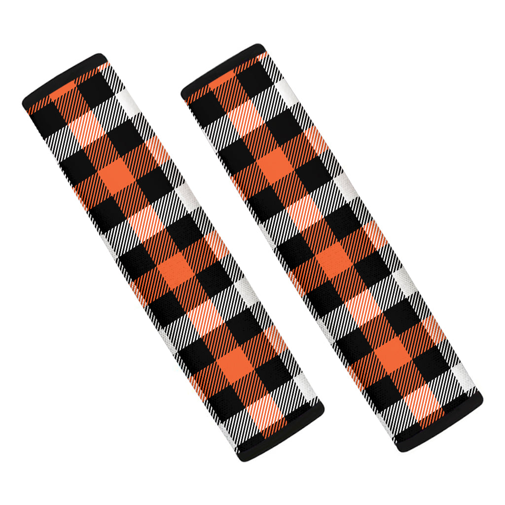 Halloween Buffalo Plaid Pattern Print Car Seat Belt Covers