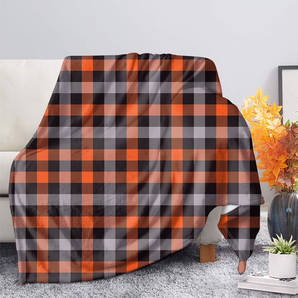 Halloween Buffalo Plaid Print Blanket