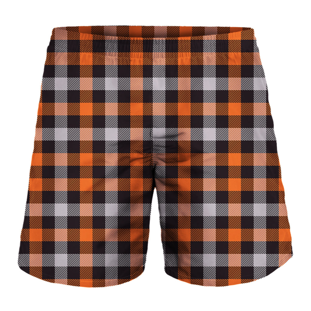 Halloween Buffalo Plaid Print Men's Shorts