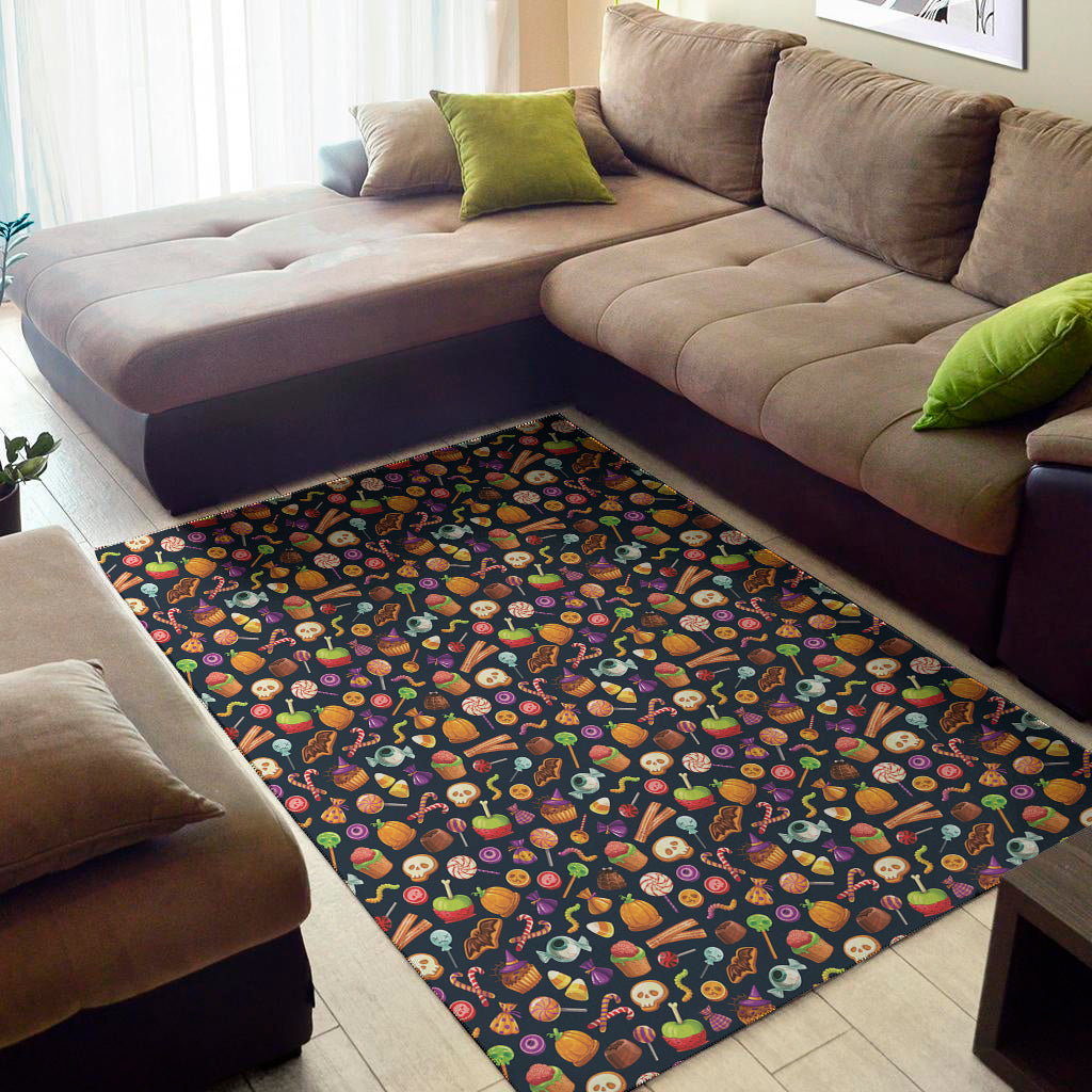 Halloween Candy Pattern Print Area Rug