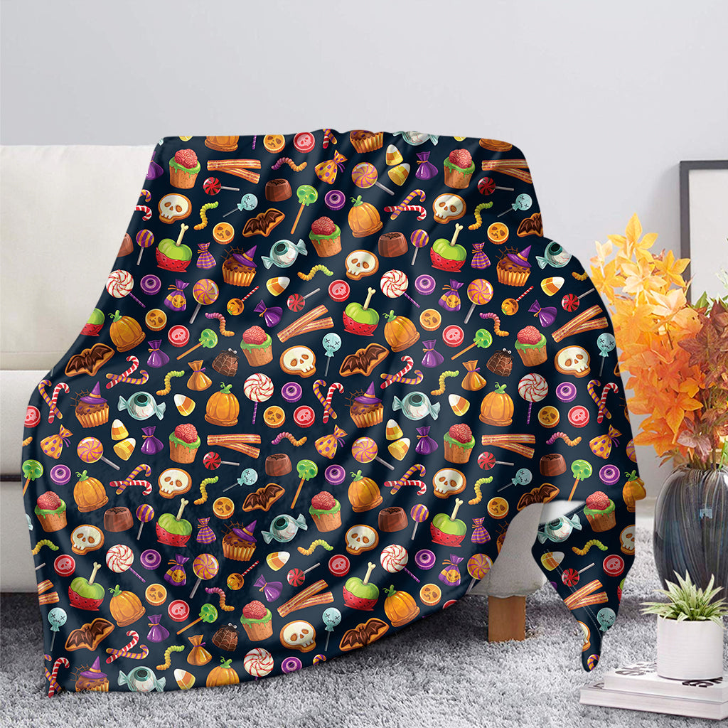 Halloween Candy Pattern Print Blanket