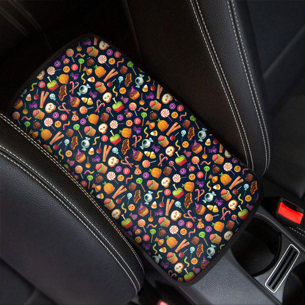 Halloween Candy Pattern Print Car Center Console Cover