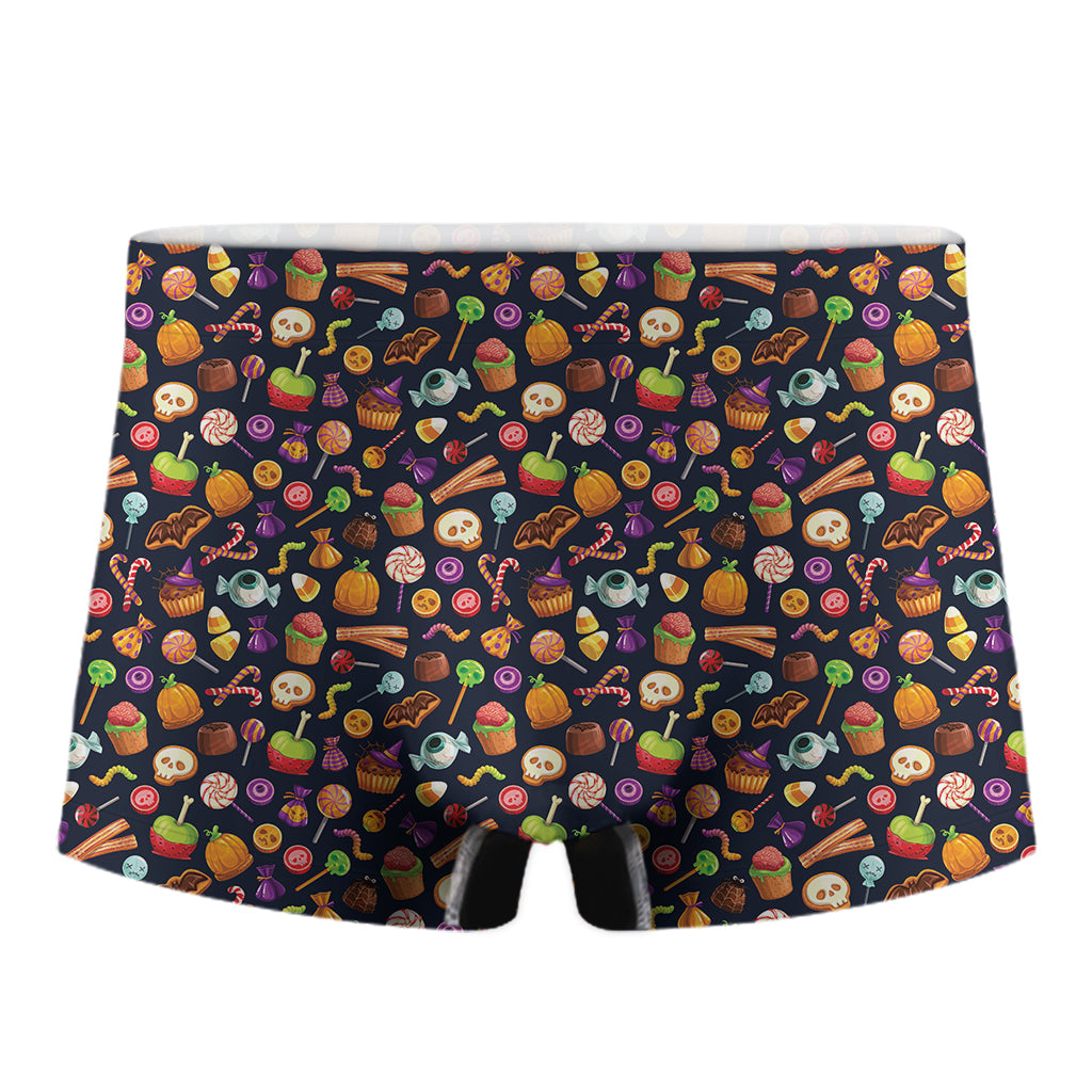 Halloween Candy Pattern Print Men's Boxer Briefs