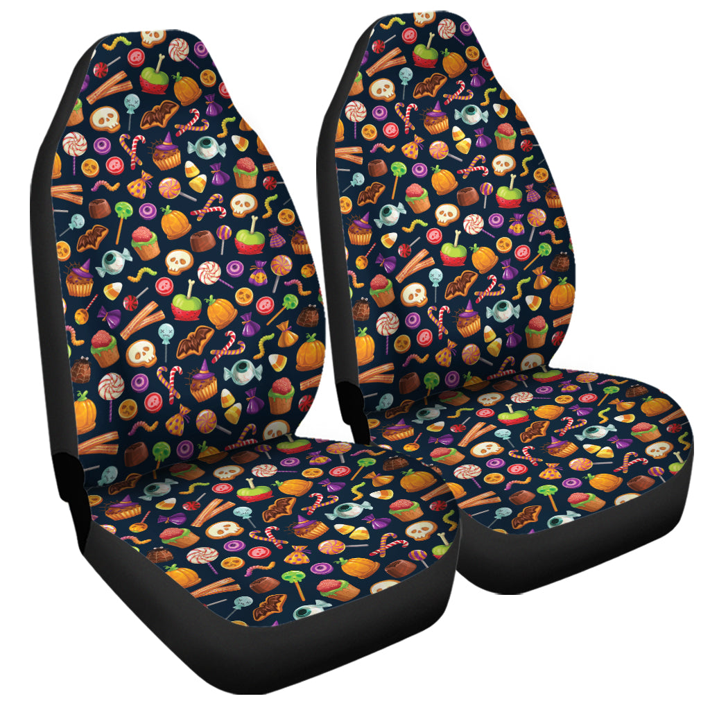 Halloween Candy Pattern Print Universal Fit Car Seat Covers