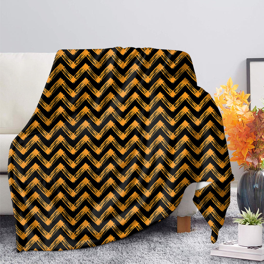 Halloween Chevron Pattern Print Blanket