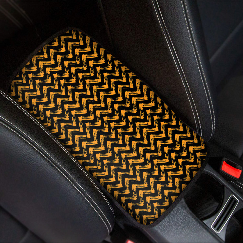 Halloween Chevron Pattern Print Car Center Console Cover