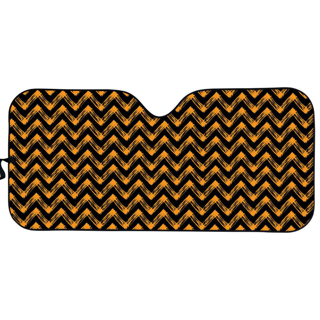 Halloween Chevron Pattern Print Car Sun Shade