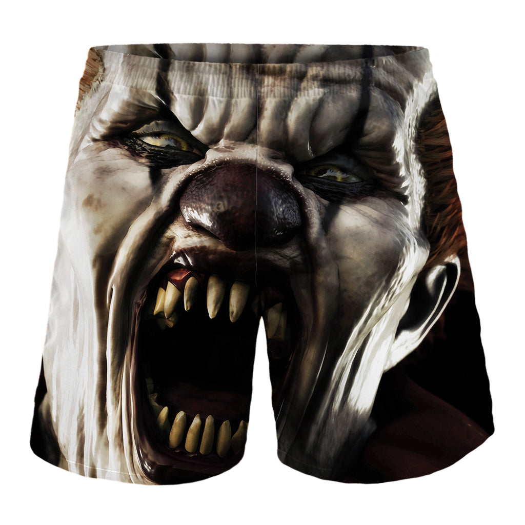 Halloween Clown Print Men's Shorts