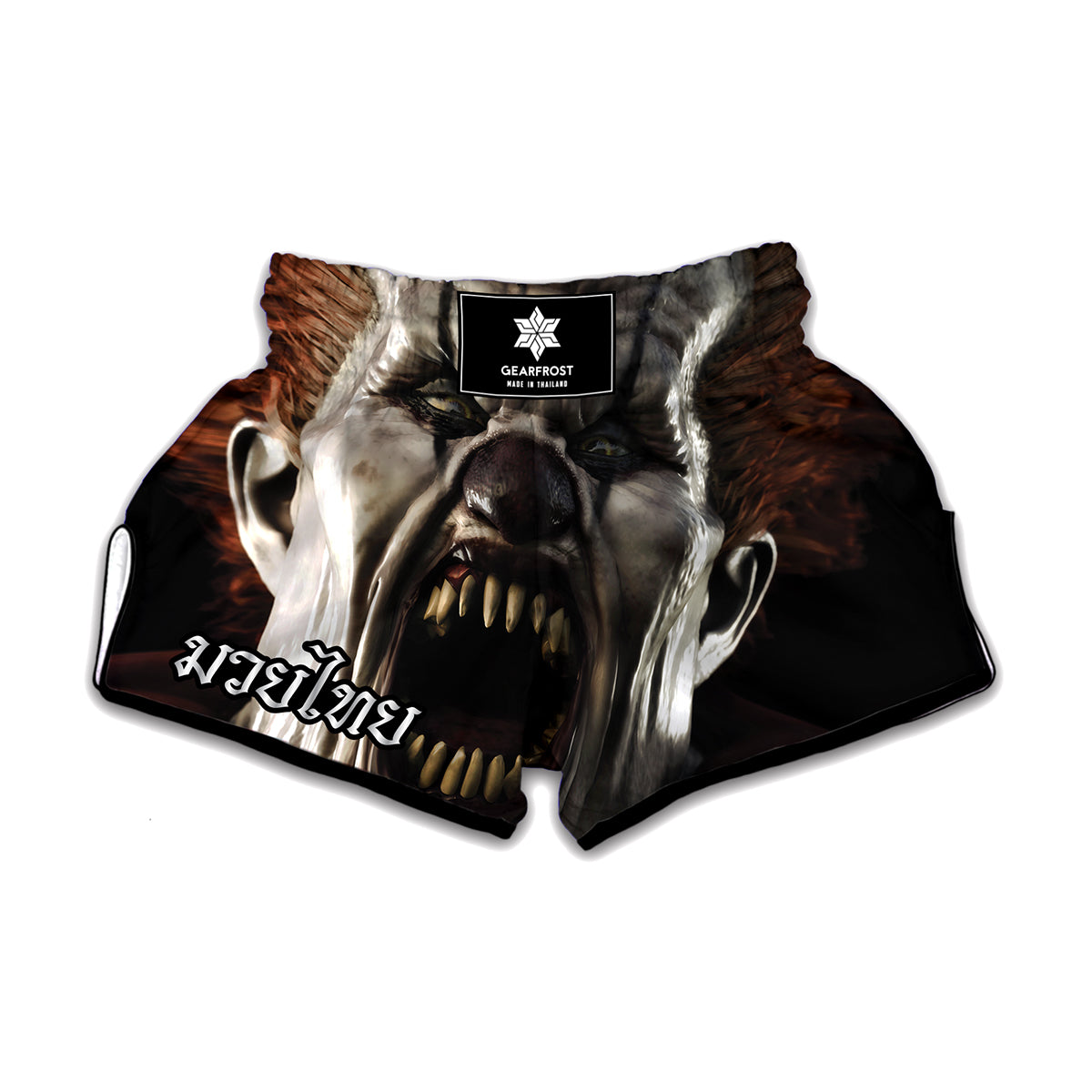 Halloween Clown Print Muay Thai Boxing Shorts